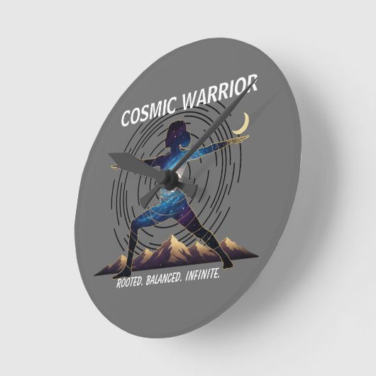Cosmic Yoga Warrior | Galaxy Body Pose (NO NUMBERS Ronde Klok (Hoek)