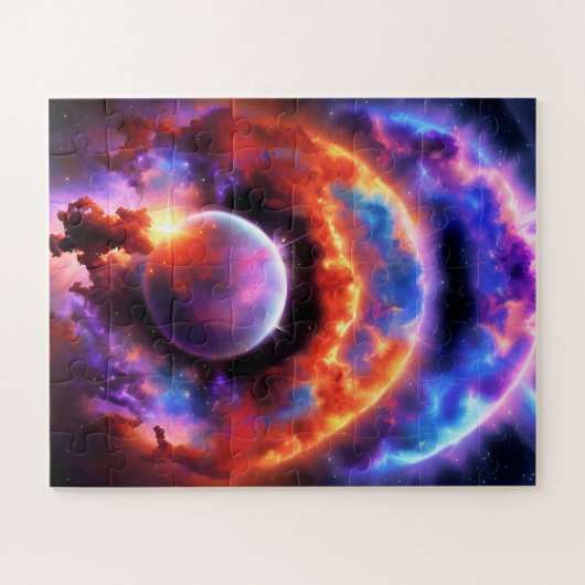 Cosmic Young Astronomer Uitzicht of Mystical Plane Legpuzzel (Horizontaal)