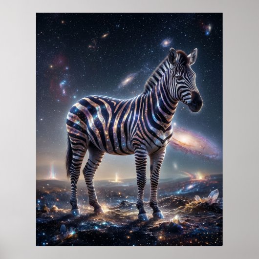 Cosmic Zebra Starlight Plains Poster (Voorkant)