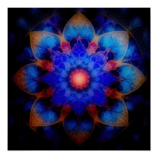 Cosmic ZEN Floral Perfect Poster (Voorkant)