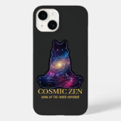 Cosmic Zen Wolf – Meditating Galaxy Spirit Animal Case-Mate iPhone Case (Achterkant)