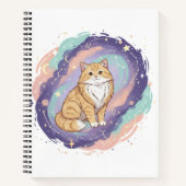 Cosmic Zodiac Cat Notebook Notitieboek (Voorkant)