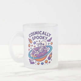 Cosmically Spooky Design Space Skeleton Halloween Matglas Koffiemok