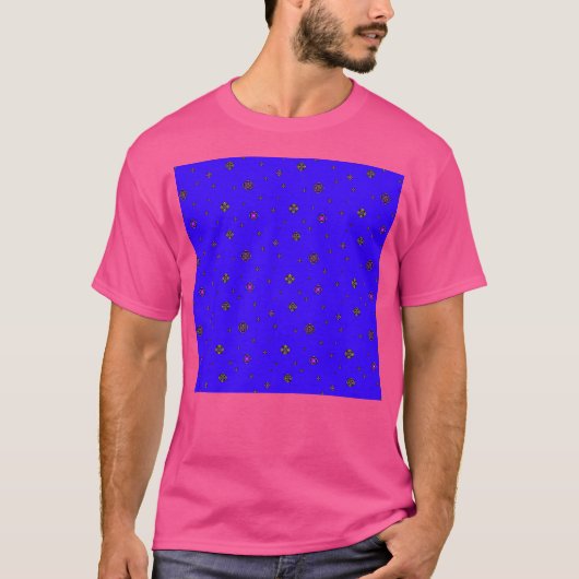CosmicDark Blue Polka Dot T-shirt (Voorkant)