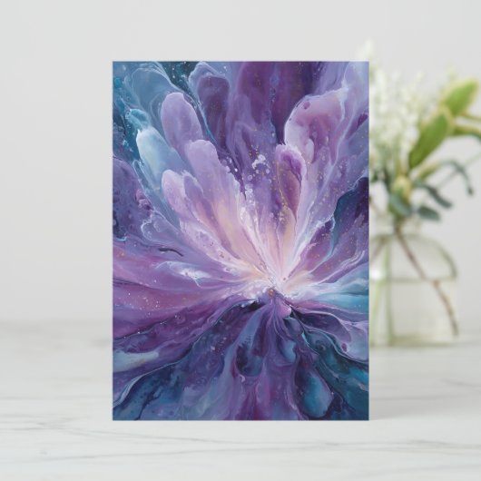 CosmicFlower Bedankkaart (Staand voorkant)