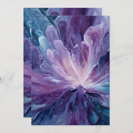 CosmicFlower Bedankkaart (Voorkant / Achterkant)