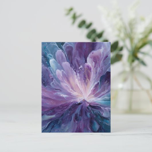 CosmicFlower Briefkaart (Staand voorkant)