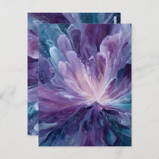 CosmicFlower Briefkaart (Voorkant / Achterkant)