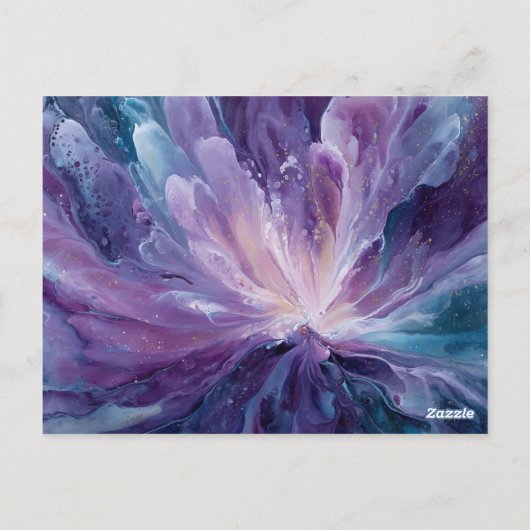 CosmicFlower Briefkaart (Achterkant)