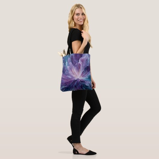 CosmicFlower Tote Bag (Op model)