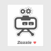 Cosmicity Logobot 3" Sticker, 6 ct. Sticker (Vel)