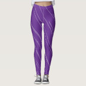 CosmicPlum Wit Leggings (Voorkant)