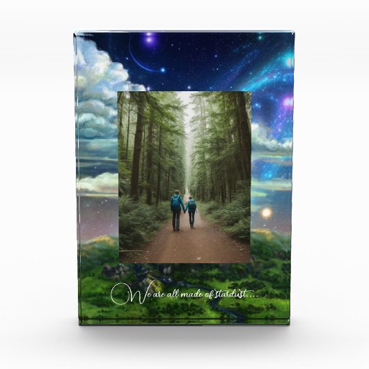 Cosmis sterren sterrenstelsel fantasie fotoblokken (Voorkant)