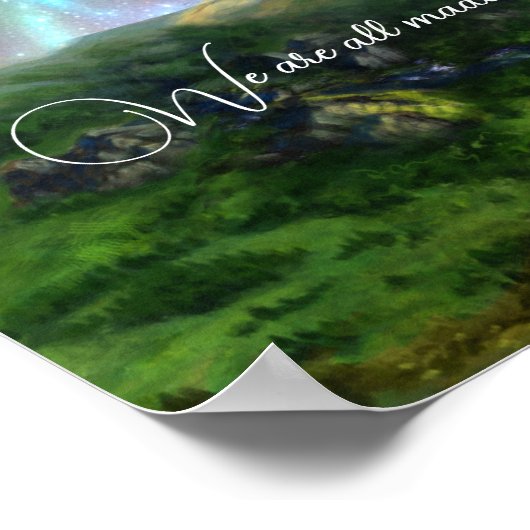 Cosmis sterren sterrenstelsel fantasie poster (Hoek)