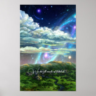 Cosmis sterren sterrenstelsel fantasie poster