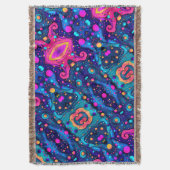 Cosmisch Abstract Patroon Dekbed Deken (Voorkant Verticaal)