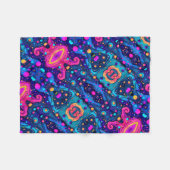 Cosmisch Abstract Patroon Dekbed Fleece Deken (Voorkant (Horizontaal))