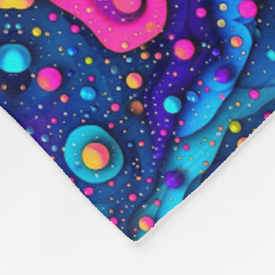 Cosmisch Abstract Patroon Dekbed Fleece Deken