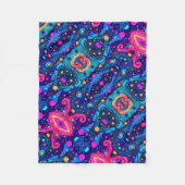 Cosmisch Abstract Patroon Dekbed Fleece Deken (Voorkant)