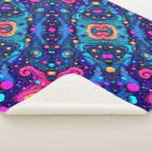 Cosmisch Abstract Patroon Dekbed Sherpa Deken (3/4)