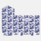 Cosmisch Glitter Vlinders Patroon Tent Bedankdoosjes (Ongevouwen)