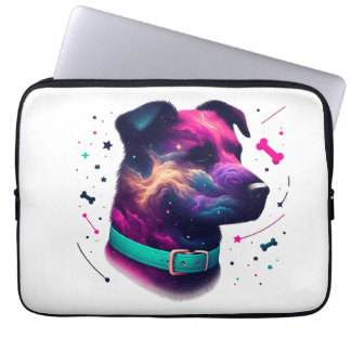 Cosmisch Honden Grafisch T-shirt Laptop Sleeve