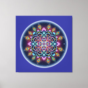 Cosmisch Mandala Canvas Wandkunst Afdruk
