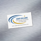 Cosmisch Software Engineer Computer IT QR Code Magnetisch Visitekaartje (Voorbeeld)