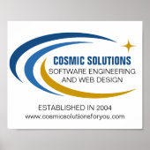 Cosmisch Software Engineer Computer Technologie Poster (Voorkant)