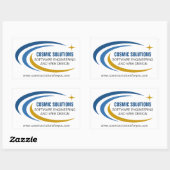 Cosmisch Software Engineer Computer Technologie Rechthoekige Sticker (Vel)