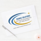 Cosmisch Software Engineer Computer Technologie Rechthoekige Sticker (Envelop)
