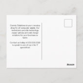 Cosmisch software-ingenieur computertchnologie briefkaart (Achterkant)