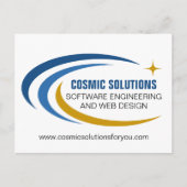 Cosmisch software-ingenieur computertchnologie briefkaart (Voorkant)