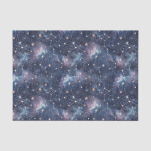 Cosmisch Sterrenbeeld & Galaxy Nachtpatroon Tissuepapier