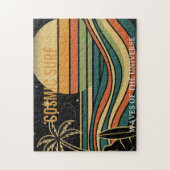 Cosmisch Surf Retro Wave • Vintage Zonsondergang S Legpuzzel (Verticaal)