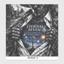 Cosmisch Zwaard Fantasie Vinyl Sticker