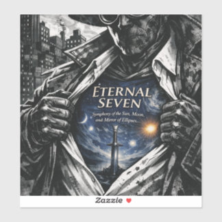 Cosmisch Zwaard Fantasie Vinyl Sticker