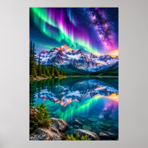Cosmische Aurora Bergmeer - Reflectie van een ster