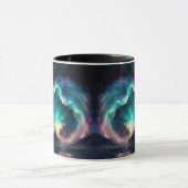 Cosmische Aurora Borealis Portaal Stelsel Fantasie Mok (Midden)