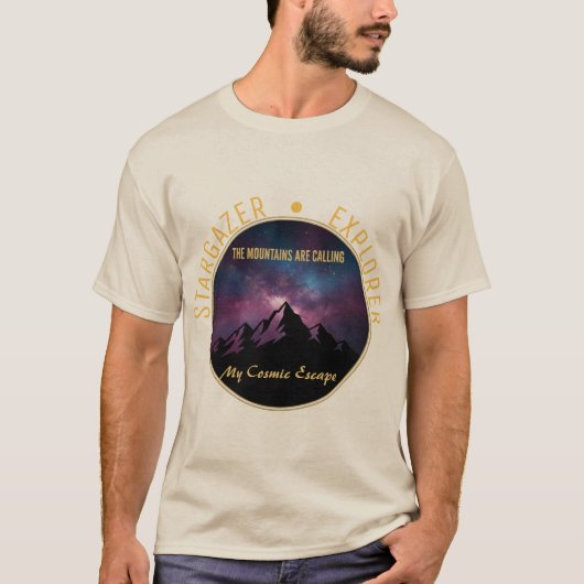 Cosmische Bergoproep T-shirt (Voorkant)