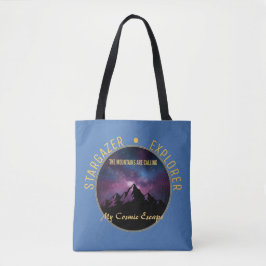 Cosmische Bergoproep Tote Bag