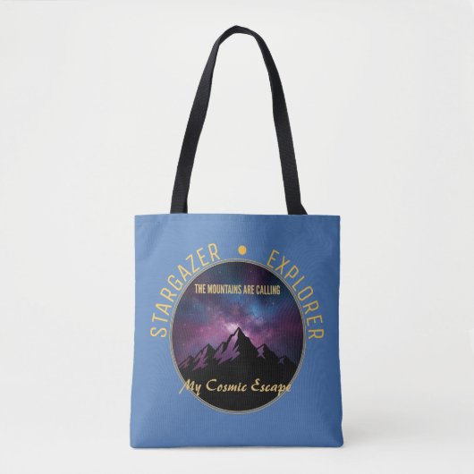 Cosmische Bergoproep Tote Bag (Voorkant)