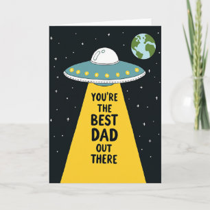 Cosmische Beste Papa Hier Kaart