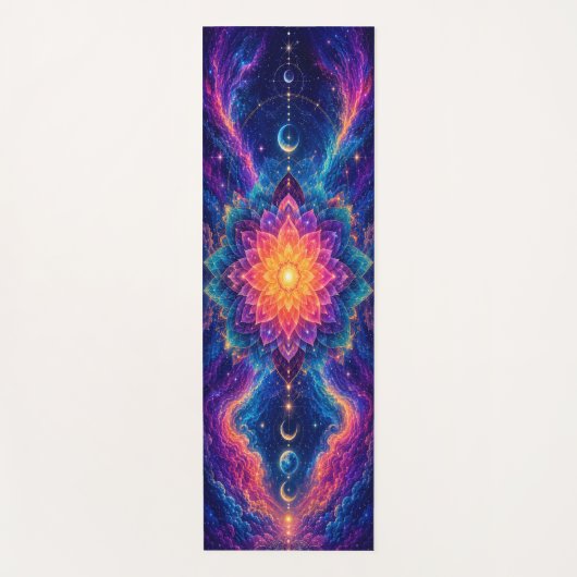 Cosmische Bloei Hemelse Yoga Mat (Voorkant)