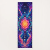 Cosmische Bloei Hemelse Yoga Mat (Achterkant)