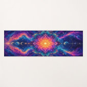 Cosmische Bloei Hemelse Yoga Mat (Voorkant (horizontaal))