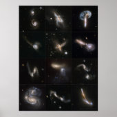 Cosmische botsingen 24x18 (15x20) poster (Voorkant)