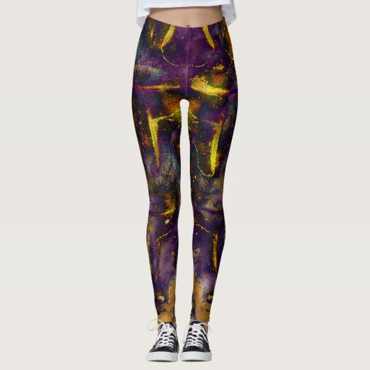 Cosmische botsingen leggings (Voorkant)