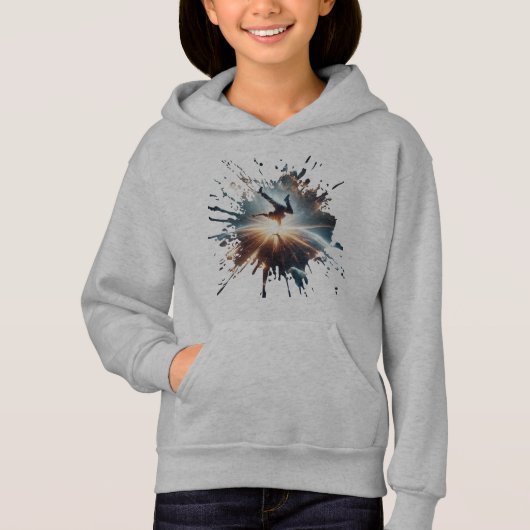 Cosmische Breakdancer Kunst – Galaxy Hip Hop Dans (Voorkant)