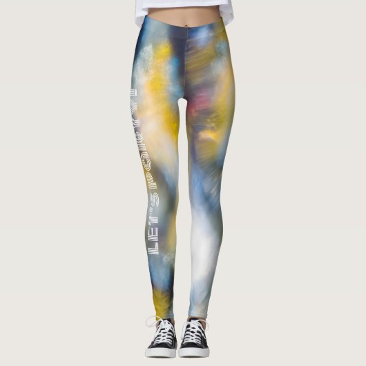 Cosmische danslampen leggings (Voorkant)